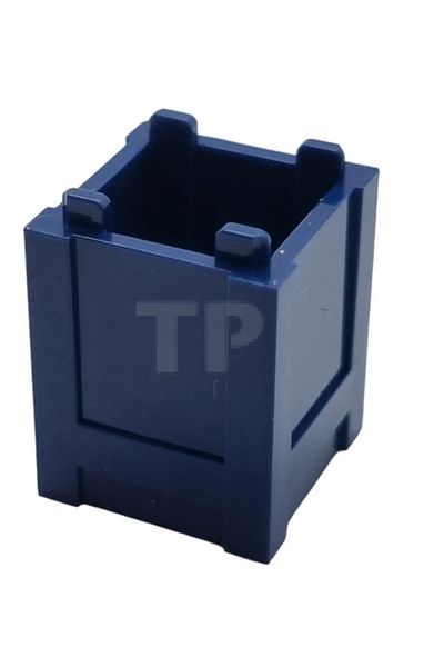 LEGO Navy Blue 2 x 2 x 2 Moc Custom Container Box - 1 Chest Will Be Sent