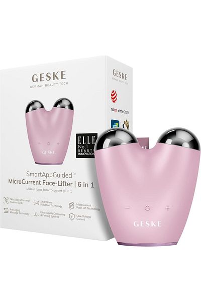 Geske MicroCurrent Face Lifter 6 in 1 |Anti-Aging & Wrinkles - Pink