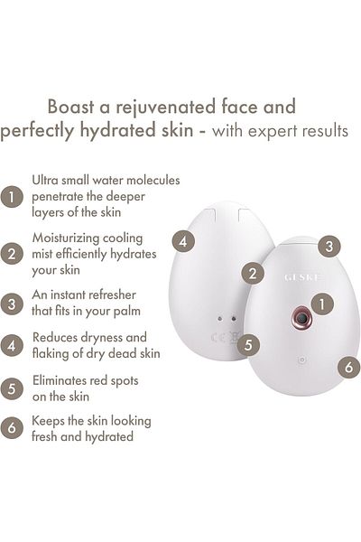 Geske Facial Hydration Refresher 4 in 1 | Face Steamer Water Spray Face Mister| Starlight