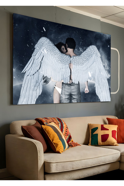 AR AJANS KANVAS TABLO Večna LJUBAV Ispod Krila Dekorativna Slika na Platnu