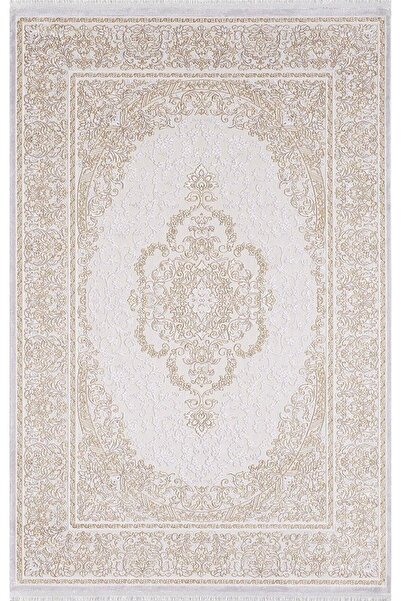 Artemis Halı Dream 09706D Gri Gold Klasik Bambu Halı
