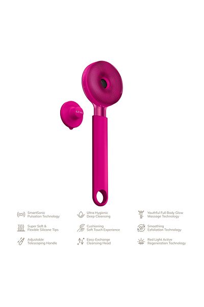 Geske Sonic LED Full-Body Brush | 9 in 1 Magenta