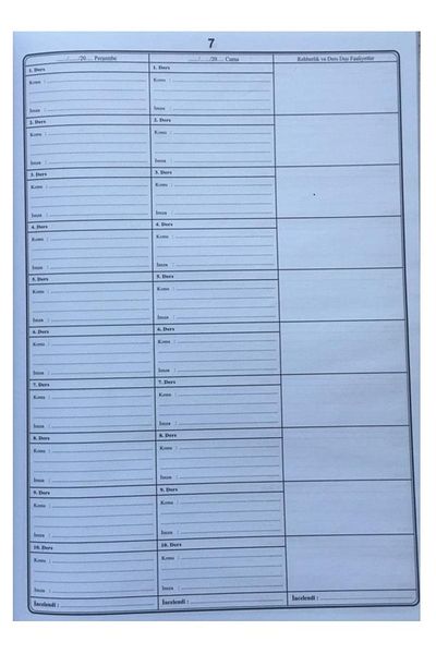 Anadolu Okul Yayınları Thermo Leather Bound 30036 Textbook for 10 Classes 3 Pieces