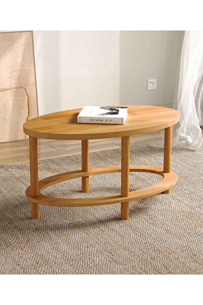 woodizy Doğal Masif Ahşap Leylak Orta Sehpa