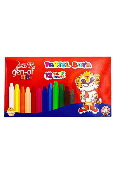 Gen-Of Karton Kutu Pastel Boya 12 Renk (GEN-6120)