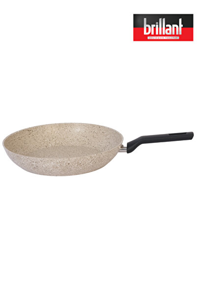 Brillant 30 cm Luxury Granite Pan - Fireproof and Non-Stick, Cream Color