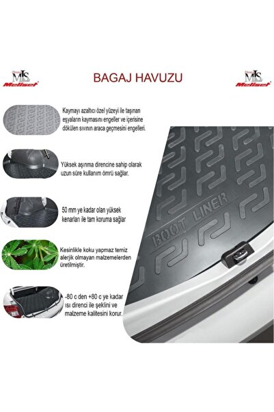 Meliset Volkswagen Passat B6 B7 3d Bagaj Havuzu