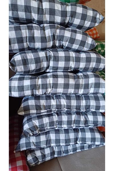 Marin Tasarım Evi 8 Pieces 40x40 Picnic and Chair Cushions - Multi-Purpose