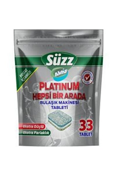 Süzz Aktif Platinum 33'lü Bulaşık Tableti