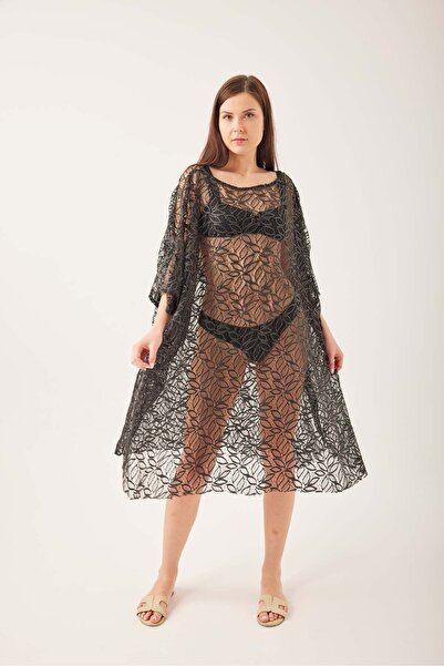 MY NEFTİ Modern Style and Comfortable Use - Stylish Leather Look Pareo Beach Dress