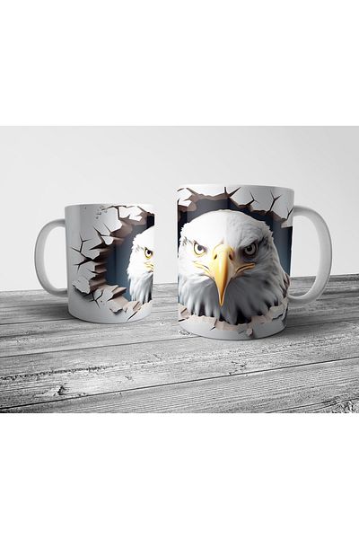 Pixxa Eagle Eagle Optical - Illusion Mug Cup Model 2