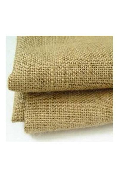RN Natural Jute Fabric Cross Stitch Linen Sack Straw Sack Twine 10 Pieces