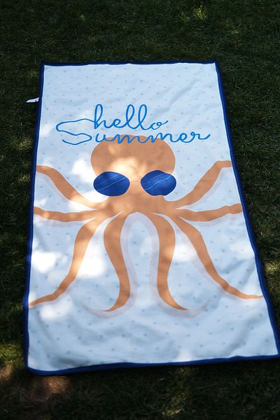 moris home 65X130 Fiberrope Children's Beach Towel - Digital Printed