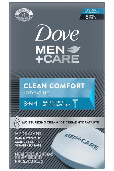 Dove Men Clean Comfort – 6-Teiliges Seifenpaket Für Gesicht Und Körper