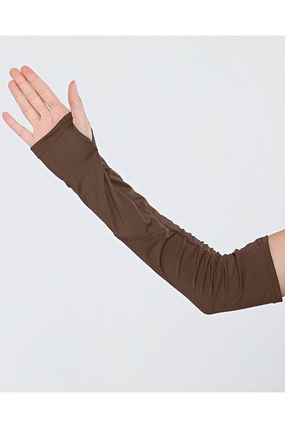Ecardin Pro Sports Sleeve - Dark Mink, Premium Comfortable, Sports Porous, Finger-Slip Hijab Sleeve