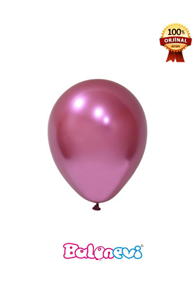 BalonEvi Balon 12" Krom Fuşya (50 Li Paket)