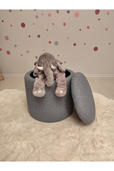 pufftable Makyaj masası pufu ,sandıklı çocuk yuvarlak oyuncak sepeti, teddy k...