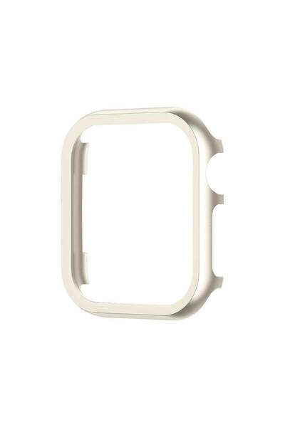 Quse Apple Watch Seri SE-6-5-4 44mm Uyumlu Alüminyum Metal Kasa Koruyucu Star...