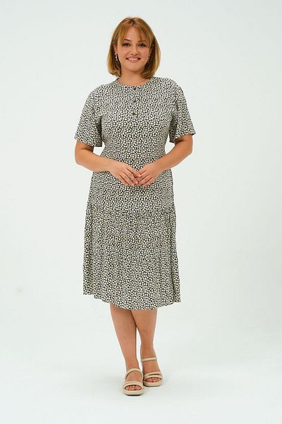 Dm Life Rochie evazată crocantă cu model floral