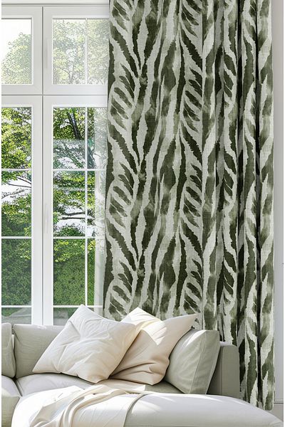 CANİLA Digital Printed Background Curtain Single Wing 140 X 270 cm Edge Fold Stitched