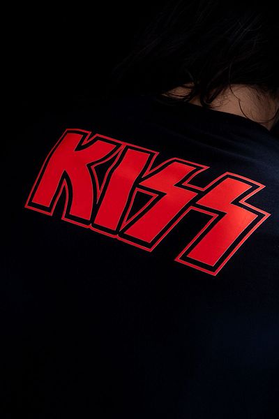 Sekizbiraltı Rock And Roll Printed Unisex Black Oversize Tshirt - Kıss 24/1