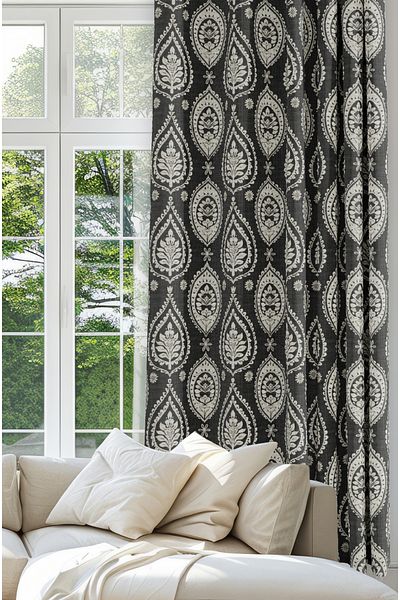 CANİLA Digital Printed Background Curtain Single Wing 140 X 270 cm Edge Fold Stitched