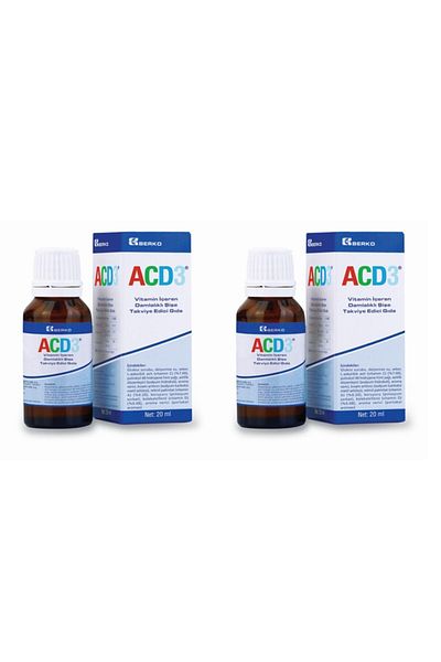 Berko Acd3 Drop Vitamin Supplement 20 ml 2 Pack