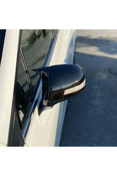 Harphour Honda Civic Fd6 (06-11) Uyumlu Ithal Parlak Siyah Piano Black Batman Yarasa Ayna Kapağı