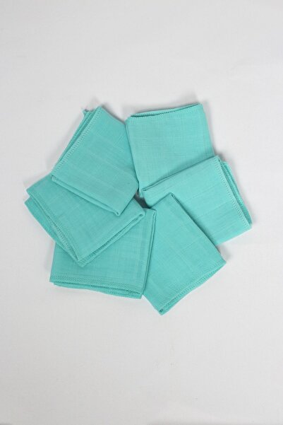 LUCKKA Pack of 6 Muslin Mouth Wipes, Shoulder Cloth, Sweat Cloth Double Layer Sewn 35x20 cm