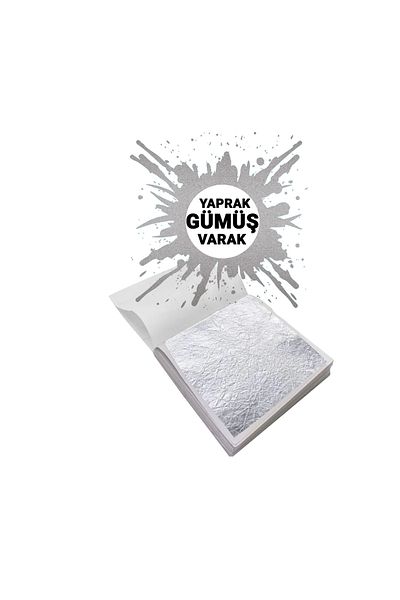 Epoksimax Silver Silver Color Leaf Sheet - 16Cmx16Cm, 5 Sheets (Epoxy)