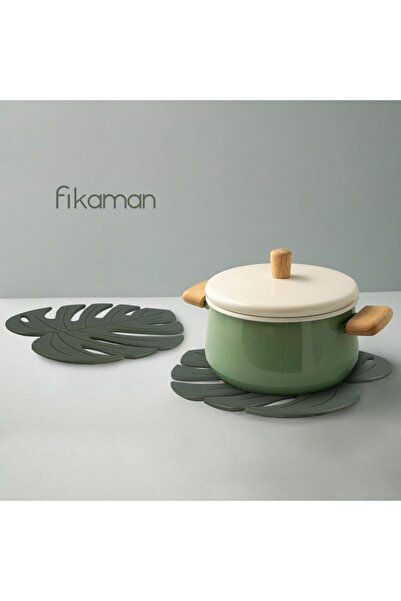 Yenigeldi 2 Pieces Leaf Silicone Trivet Serving - Heat ResIstant Non-slip Pot Mat Trivet