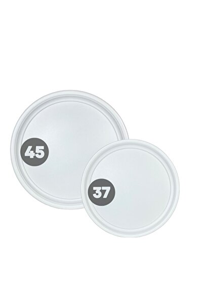 hemlife 2 Pieces (45, 37 CM) Handleless Metal Tray Tea Tray Presentation Tray Set