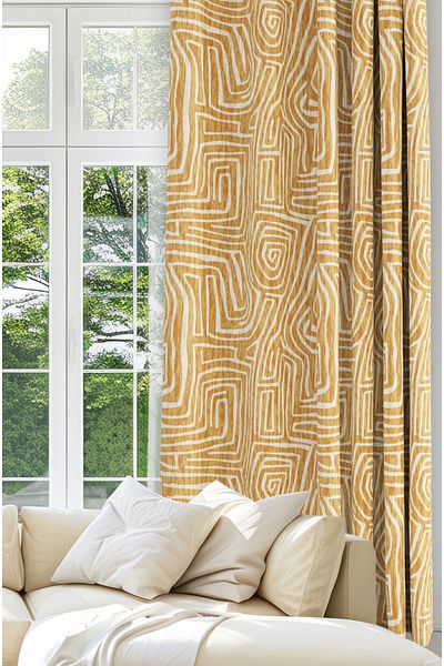 CANİLA Digital Printed Background Curtain Single Wing 140 X 270 cm Edge Fold Stitched