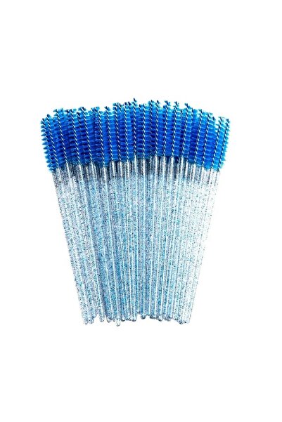 Fontenay مجموعة من 50 فرشاة مشط رموش الحواجب باللون الأزرق اللامع