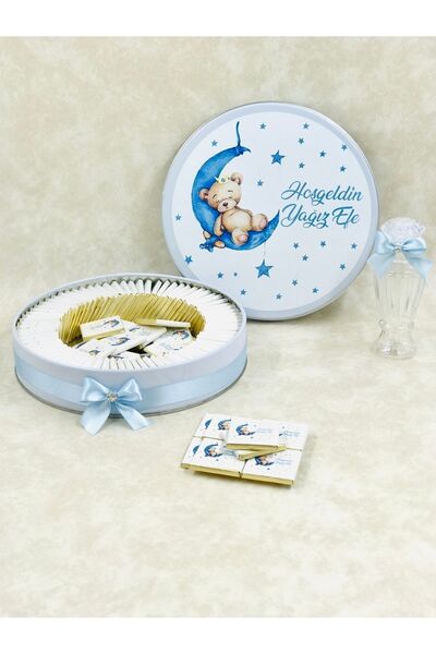 TuNa Chocolate Isme Özel 100 Adet Erkek/ Kız Bebek Çikolata