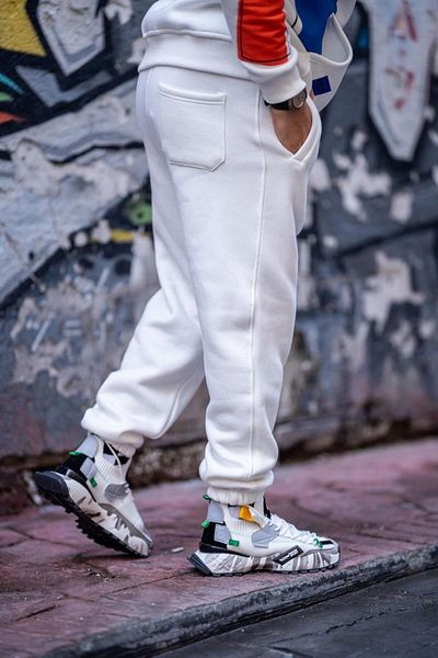 HYPERS Ανδρικό αθλητικό παντελόνι Jogger Signature Ecru