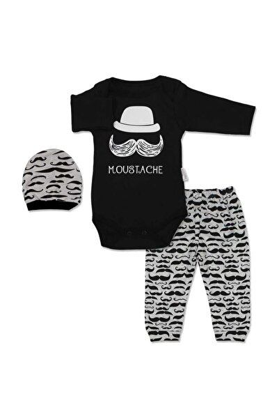 CUBBİCO طقم للأطفال الأولاد مكون من 3 قطع - مع شعيرات وقبعة وبدلة