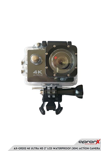 APRONX AX-GR202 4K ULTRA HD 2" LCD WATERPROOF (30M) ACTİON CAMERA
