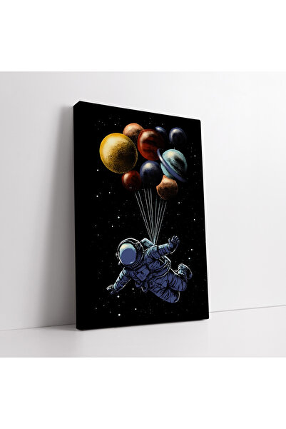 KOSS Dijital Šarene planete i slika na platnu sa astronautima u svemiru