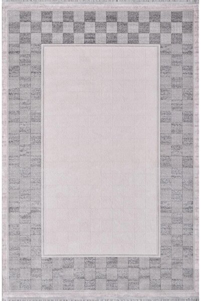 Artemis Halı Mina Gri Çerçeve Desen Halı 09106d