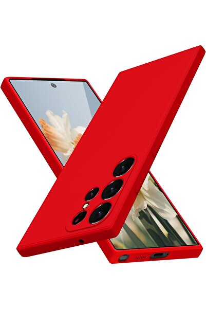 Caseji Samsung Galaxy S24 Ultra Uyumlu İçi Kadifeli Lüx Kamera Korumalı Lansman Kılıf