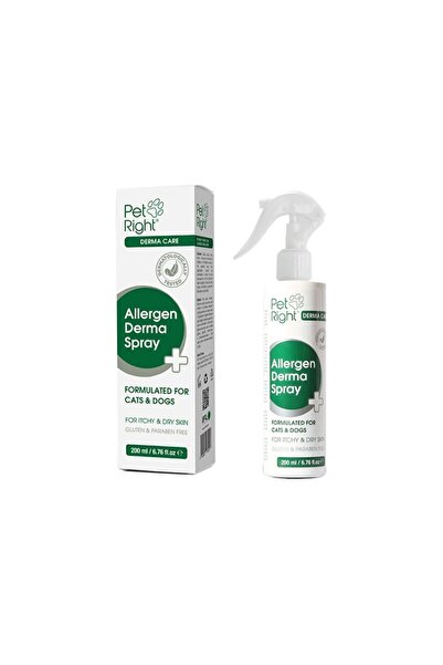 pet right PETRİGHT DERMA CARE SPRAY KEDİ KÖPEK ALERJİ VE MANTAR SPREYİ