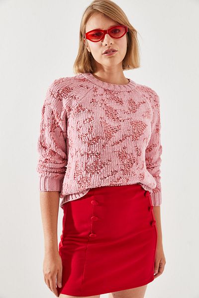 Bianco Lucci Knitwear Women's Sweater - 20246178 Model