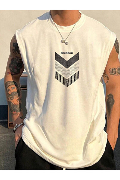 bellanova Perseverance Baskılı Kolsuz tshirt  Erkek Sıfır Kol Giyim Spor Giyi...