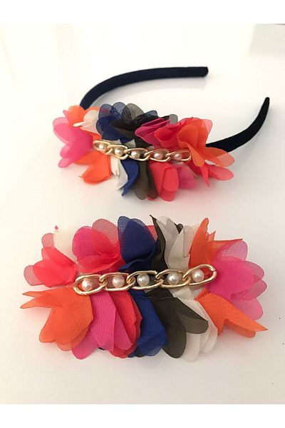 Demeter Collection Colorful Crown and Clip Buckle Set