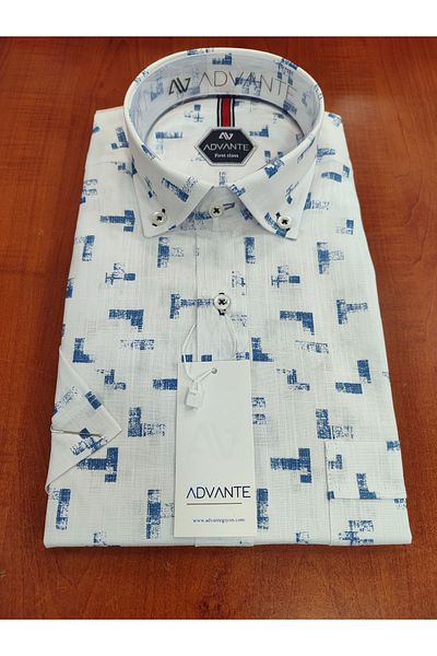 ADVANTE Güncüoglu 100% Cotton - Men's Short Sleeve and Pocket Shirt 1, Quality Classic