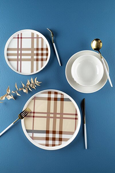 AROW Pink&More Modern 24 Parça Porselen Yemek Takımı