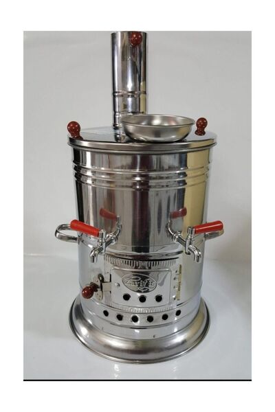 Zarif Odunlu Çay Semaveri Büyük Boy