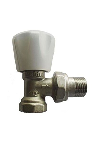 KALDE Köşe Radyatör Vana 1/2" Havlupan Kalorifer Petek (HAFİF TİP / ECO)