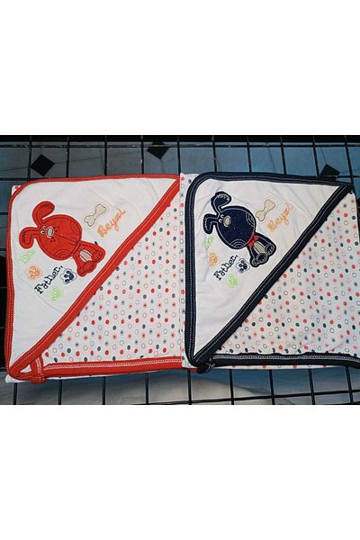 Terry Single Layer Combed Cotton Head Set of 2 Blanket